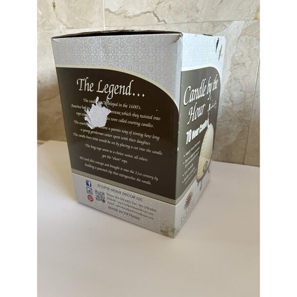 Candle by the Hour 70hr Beeswax Coil - Holiday Gift for People You Barely Like - Picture 3 of 8